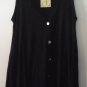 Comfy USA Zana Button Down Long Vest Crinkle Tissue Knit Style C186 NEW w Tags!