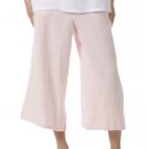 Match Point LP72 Linen Flat Front Goucho Crop Pants Capris NEW with Tags!