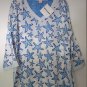 Gretchen Scott Designs Cotton V-Neck Printed Tunic 3/4 Length Sleeve NEW w Tags!