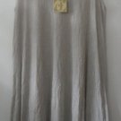 Comfy USA Long Tank Tunic Crinkle Tissue Knit Sleeveless Style C164 NEW w Tags!
