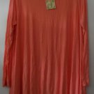 Comfy USA Round Neck Tunic Crinkle Tissue Knit Long Sleeve Style C170 NEW w Tag!