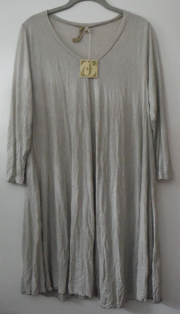 Comfy USA Mindy Tunic Crinkle Tissue Knit 3/4 Sleeve Style C169 NEW w Tags!