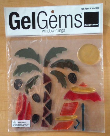GelGems Gel Gems Window Clings Many Variations & Designs NEW! Beach Flowers CUTE