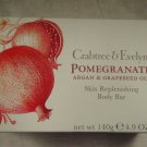Crabtree & Evelyn Pomegranate Argan & Grapeseed Soap Bar 4.9 oz NEW in box!