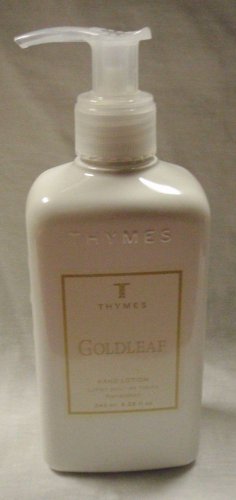 Thymes Goldleaf Hand Lotion 8.25 oz Pump NEW! Jasmine Rose Hyacinth lily valley