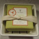 Thymes Mandarin Coriander Bar Soap and Dish Set 7 oz Bar NEW!