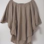 Luna Luz Garment Dyed Poncho Top Shirt 3/4 Length Sleeve 2 Colors Style 419 NEW!