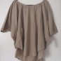 Luna Luz Garment Dyed Poncho Top Shirt 3/4 Length Sleeve 2 Colors Style 419 NEW!