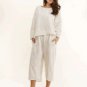 Luna Luz Garment Dyed Linen Pull On Capri Style 729 NEW with Tags!