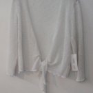 Luna Luz Garment Crocheted Sweater Tie Front Style 033 NEW with Tags!
