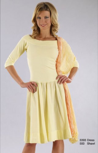 Luna Luz Short Off Shoulder Dress 3/4 Sleeve Garment Dyed Style 3393 NEW!