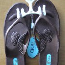OKA b Chloe Copper Flip Flop Sandals Non Slip Ergonomic Eco Friendly NEW!!