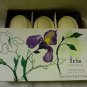 Crabtree & Evelyn IRIS Triple Milled Bar Soap Set of 3 3 oz Each NEW in BOX!