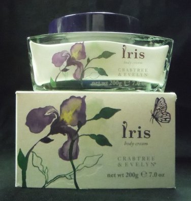 Crabtree & Evelyn IRIS Body Cream 7.0 oz NEW in Box Wonderful floral scent!