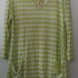 Comfy USA Amy Tunic Crinkle Tissue Knit V Neck 3/4 Sleeve Style C176 NEW w Tags!