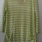 Comfy USA Amy Tunic Crinkle Tissue Knit V Neck 3/4 Sleeve Style C176 NEW w Tags!