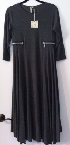 Comfy USA Women's Long Sleeve Zipper Pockets Dress Style M374 NEW w Tags!