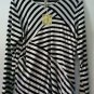 Comfy USA Women's Black & White Striped Mila Top Shirt Style M603 NEW w Tags!