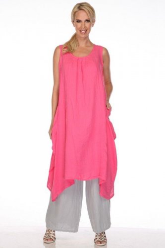 Match Point La Fixsun HLD1232 Sleeveless Pinafore Dress w Side Pockets NEW!