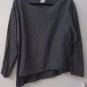 Luna Luz Garment Dyed Linen Angle Seam Long Sleeve Top Shirt Style 703 NEW!