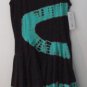 Luna Luz Wave Tie Dyed Short Tank Dress Style 53W Hip Boho Evening Wear NWT!
