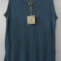 Comfy USA Crinkle Tissue Sleeveless Scoop Neck Tank Tunic Style C101 NEW w tags!