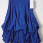 Luna Luz Cotton Popcorn Ducado Blue Tie Up Knee Length Ruffle Skirt Style HOT