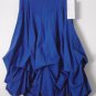 Luna Luz Cotton Popcorn Ducado Blue Tie Up Knee Length Ruffle Skirt Style HOT