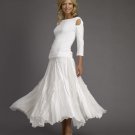 Luna Luz Cotton Silk Organza Collection European Long Ruffles Skirt NWT 2 COLORS