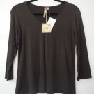 Comfy USA 3/4 Sleeve V Neck Tunic Shirt Top Style M111RV NEW w Tags!