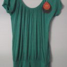 Yala BambooDreams Short Sleeve Scoop Neck Blousy Top Shirt NEW w tags!
