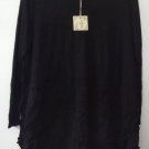 Comfy USA Crinkle Tissue Knit Contrast Wrinkle Tunic Shirt Style C193 NEW Tags!