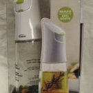 Trudeau Perfect Mix Oil & Vinegar Bottle Glass & Stainless Steel Design NEW!