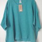 Match Point La Fixsun Linen 3/4 Sleeve Round Neck Double Layer Top Shirt FBT856