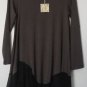 Comfy USA Women's Modal Tunic Top Shirt w Sheer Polyester Style ES1112 NEW!