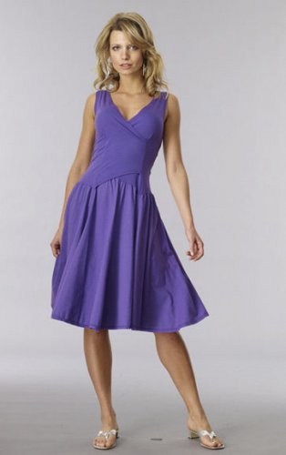 Luna Luz Garment Dyed Crossover Bodice Short Tank Dress Style 5516 NEW w Tags!