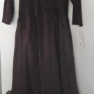 Luna Luz Garment Dyed 3/4 Sleeve Cross Over Bodice Dress Style 518L NEW w Tags!