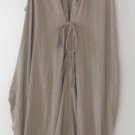 Luna Luz Garment Dyed Cotton Lycra Vest Shirt Style 421 Sandy Color NEW w Tags!