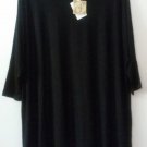 Comfy USA 3/4 Sleeve Tunic Shirt Top Drop Shoulder Style M859 NEW w Tags!