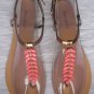 Bamboo Boho Bloom-29 Faux Coral Bronzed Thong Flat Sandal NEW! Many Variations!