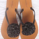 Bamboo Boho Jetsetter-51 Flocked Flower Thong Flat Sandal NEW! Many Variations!