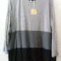 Comfy USA Contrast Color Block Tunic Shirt Top Long Sleeve Style M627 NEW w Tags