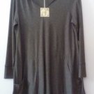 Comfy USA Hood Hoodie Tunic Shirt Top Long Sleeve Style M581 NEW w Tags!