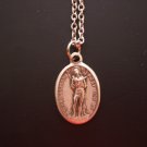 Saint Sebastian Medal on a 24" Stainless Steel Necklace