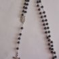 St. Michael Marble Rosary with Moulded 8 mm Beads Necklace Soldiers
