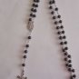 St. Michael Marble Rosary with Moulded 8 mm Beads Necklace Soldiers