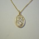 Gold Plated Saint Michael / Guardian Angel Necklace SOLDIERS POLICE OFFICERS EMT