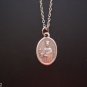 Oxidized Silver St Barbara Medal on a Stainless Steel Necklace ~ Firemen
