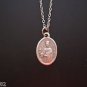 Oxidized Silver St Barbara Medal on a Stainless Steel Necklace ~ Firemen