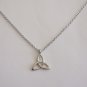 Silver Plated Celtic Triquetra or Trinity Knot on a Stainless Steel Necklace #1